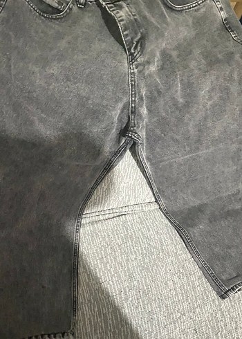 Gri Regular Fit Kadın Denim Pantolon - Görsel 2