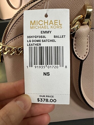  Beden pembe Renk Amerikadan Michael Kors Çanta