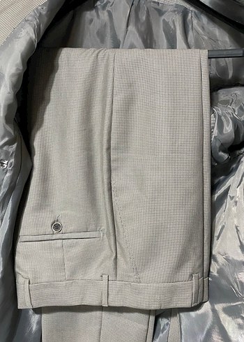 Gri Erkek Takım Elbise Notch Yaka - Görsel 2