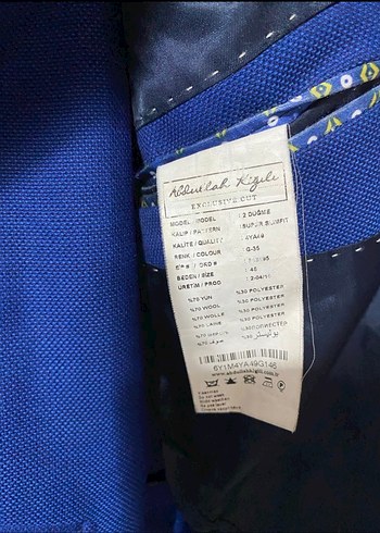 Düğmeli Koyu Mavi Erkek Takım Ceket - Görsel 3