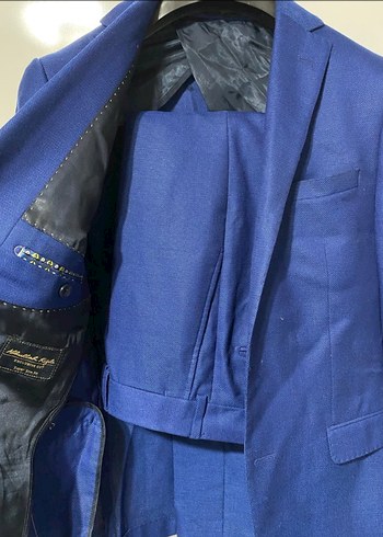 Düğmeli Koyu Mavi Erkek Takım Ceket - Görsel 2
