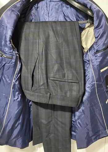 Gri Modern Klasik Erkek Takım Elbise - Görsel 2