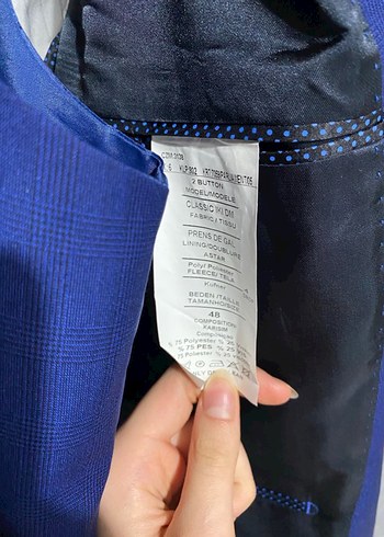 Lacivert Modern Klasik Erkek Takım Elbise - Görsel 3