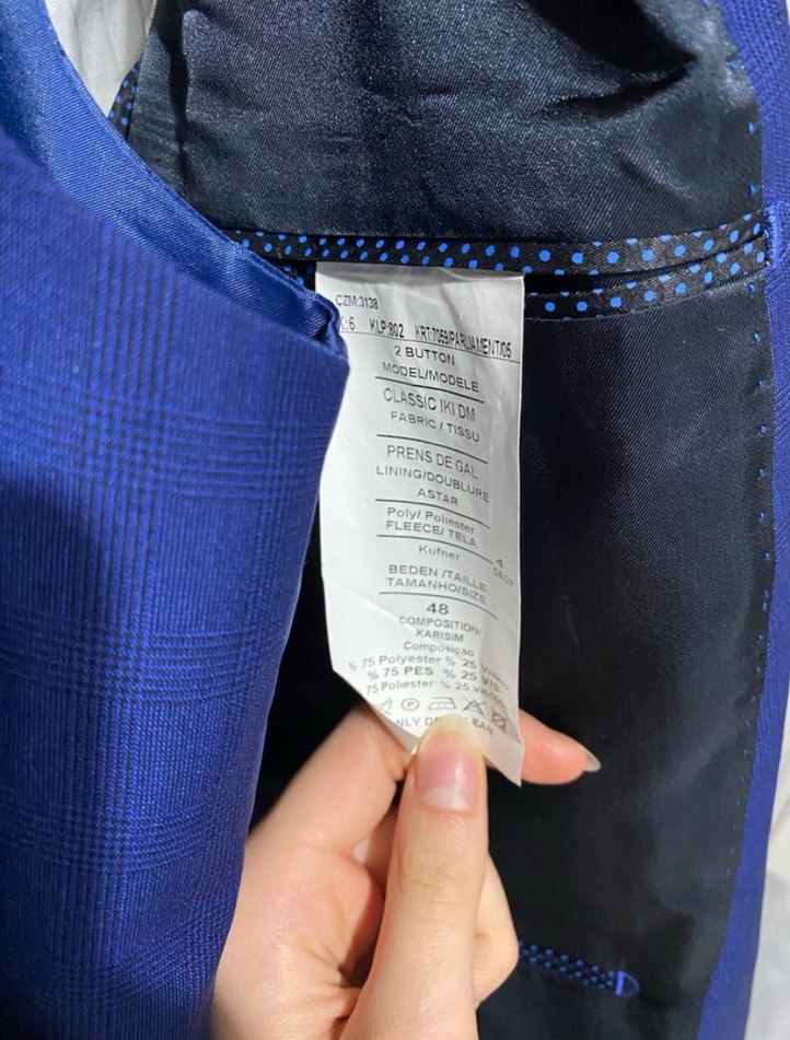 Lacivert Modern Klasik Erkek Takım Elbise - Görsel 3