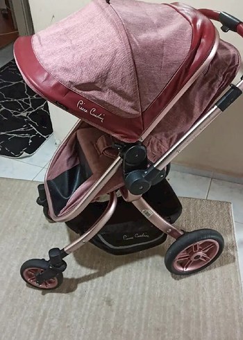 Pastel Pembe Pierre Cardin Bebek Arabası - Görsel 2