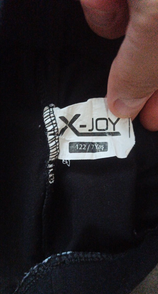 Kız Çocuk Siyah Elastik Bel Eşofman Altı - Görsel 2