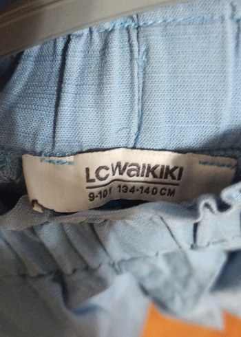 Kız Çocuk Mavi Kot Kemerli Mini Şort - Görsel 2