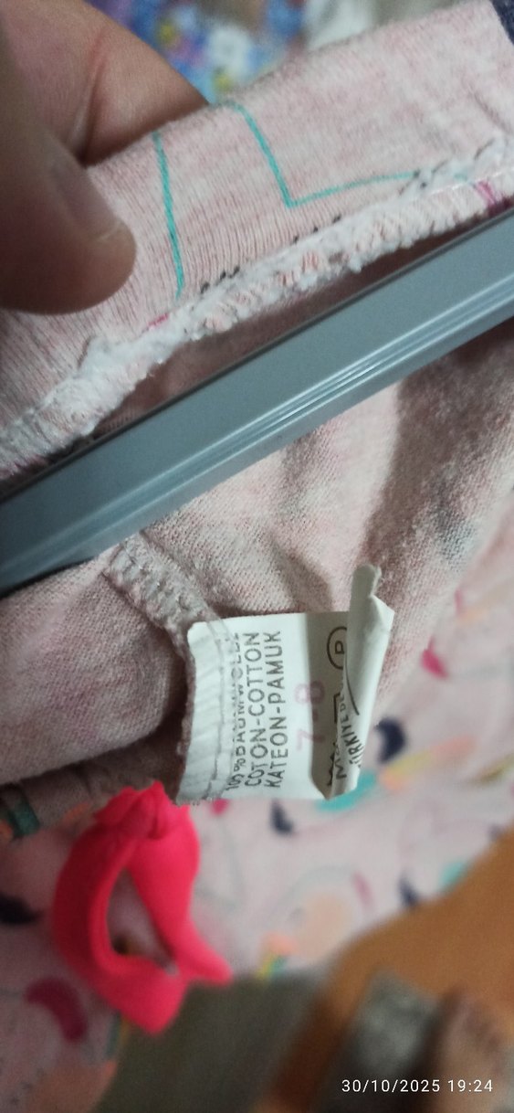 Renkli Desenli Pembe Kız Şortu - Görsel 2