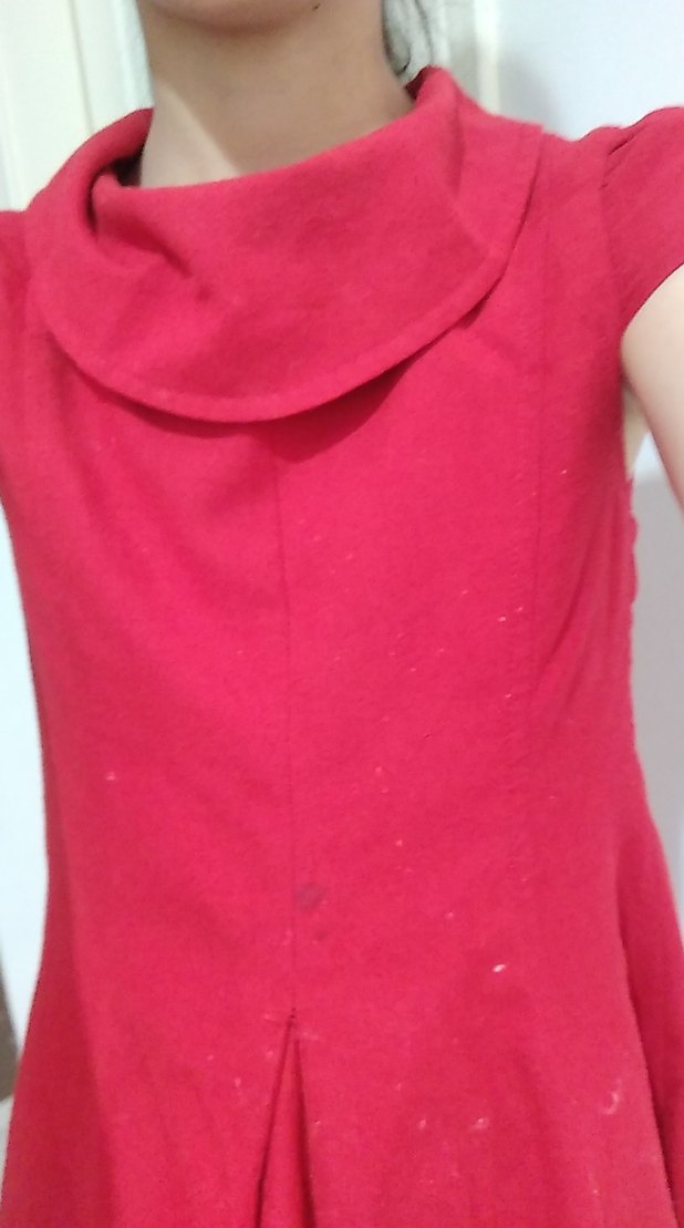 Kırmızı Pilili Kız Çocuk Elbisesi - Görsel 4