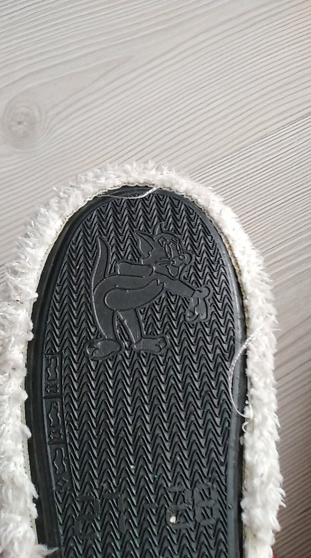 Kız Çocuk fuşya Zebra Desenli Sıcak Ev Terliği - Görsel 4