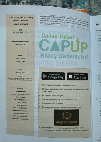  Çap Branş Denemeleri