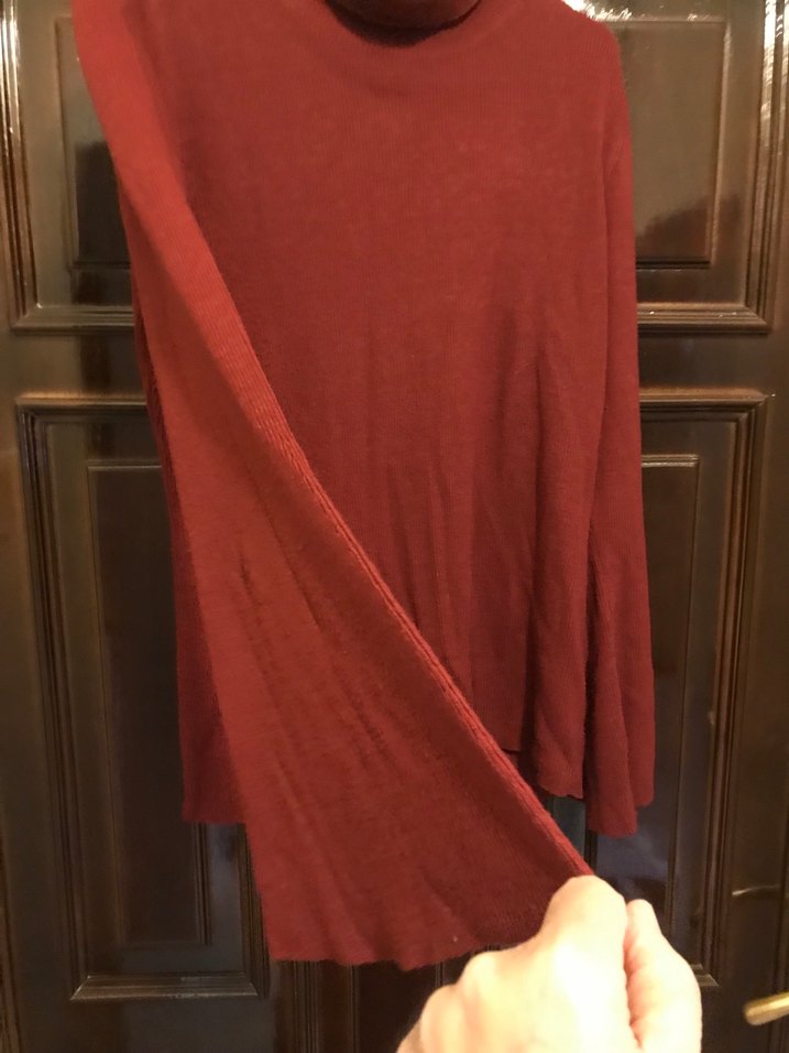 Kırmızı Yünlü Kadın Boğazlı Kazak - Görsel 2