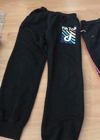 Kız Çocuk Siyah Pembe Kadife Eşofman Altı 2 ürün birden fiatı - Görsel 2