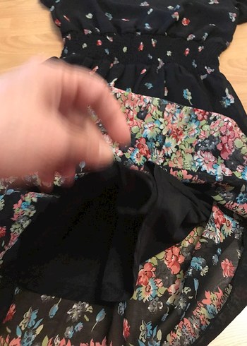 Çiçek Desenli Bohem Midi Elbise - Görsel 4