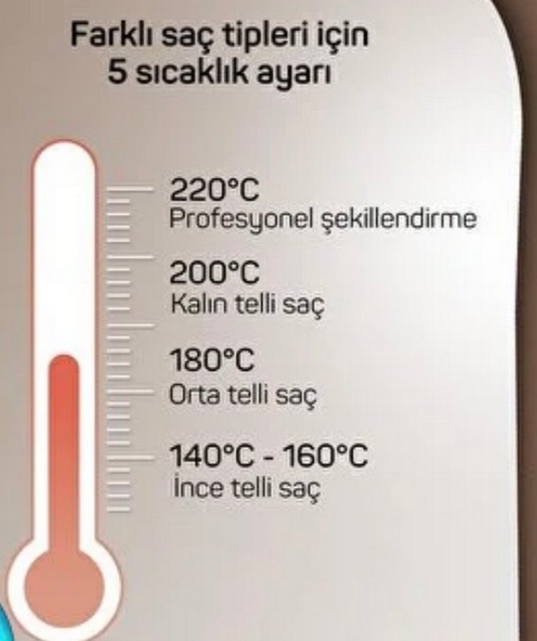 Arzum Superstar Pro Saç Düzleştirici Fırça 5 Sıcaklık Ayarı - Görsel 4