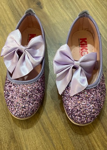 Fiyonklu Mor Kız Babet Ayakkabı - Görsel 2