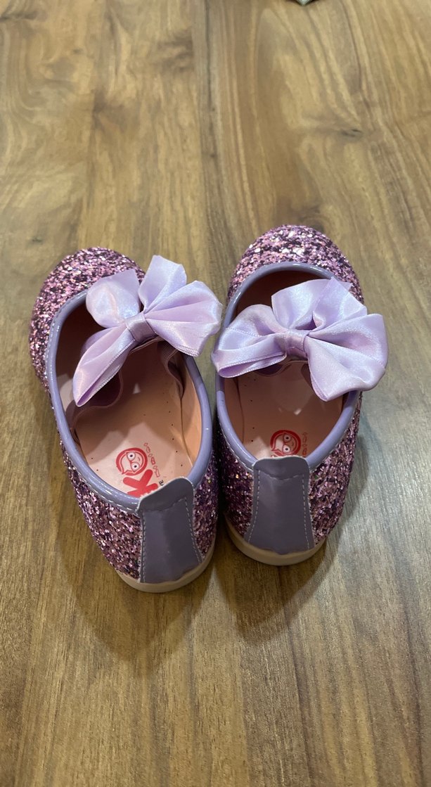 Fiyonklu Mor Kız Babet Ayakkabı - Görsel 3