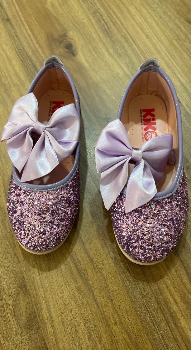 Fiyonklu Mor Kız Babet Ayakkabı - Görsel 2