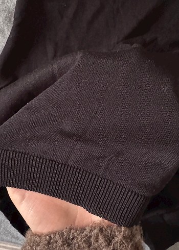 Düğmeli Siyah Polo Tişört - Görsel 4