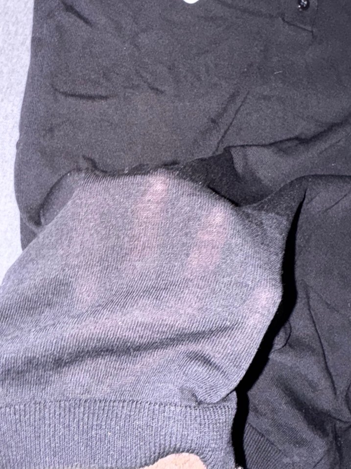 Düğmeli Siyah Polo Tişört - Görsel 3