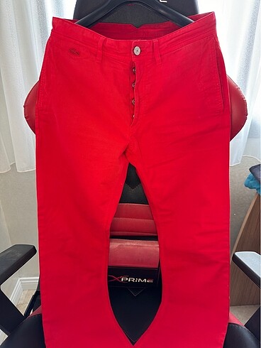 Lacoste Kırmızı Pantalon 38 Beden