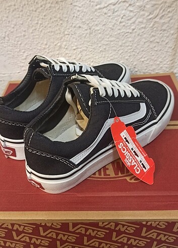 38,5 Beden siyah Renk VANS OLD SKOOL SİYAH SPOR AYAKKABI