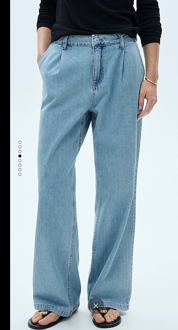Pilili wide leg pantolon