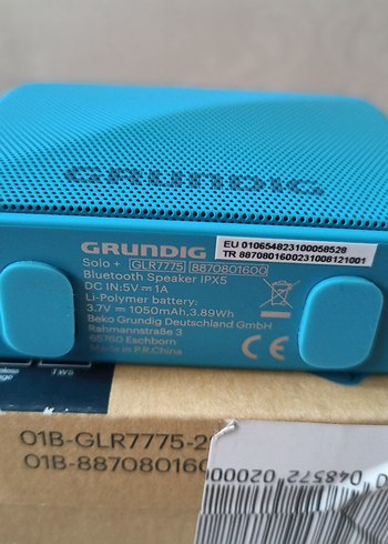 Mavi Grundig solo +Bluetooth Hoparlör - Görsel 3