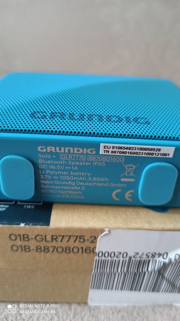 Mavi Grundig solo +Bluetooth Hoparlör - Görsel 3