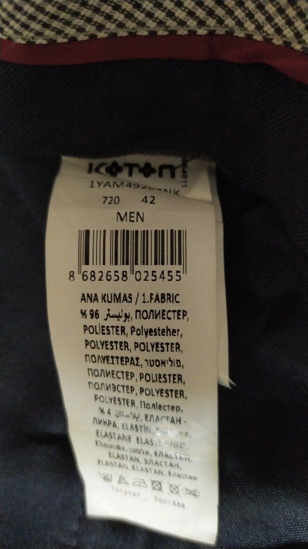 koyu lacivert 42 beden erkek Pantalon - Görsel 3