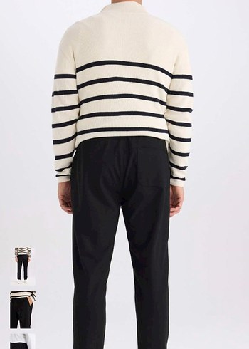 Erkek Jogger Basic Düz Paça Kumaş Panalon - Görsel 6