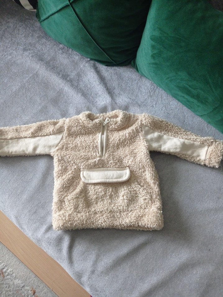 Erkek Çocuk Yeşil Peluş Sweatshirt - Görsel 2