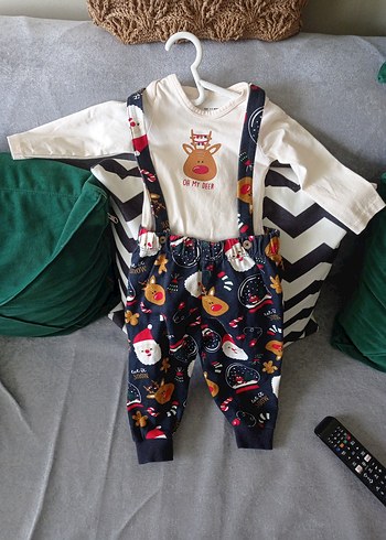 Uzun Kollu Beyaz Erkek Bebek Tulum - Görsel 3