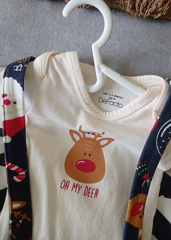 Uzun Kollu Beyaz Erkek Bebek Tulum - Görsel 4