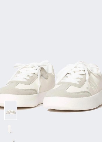 Beyaz Gri Minimalist Cocuk Spor Ayakkabı - Görsel 2