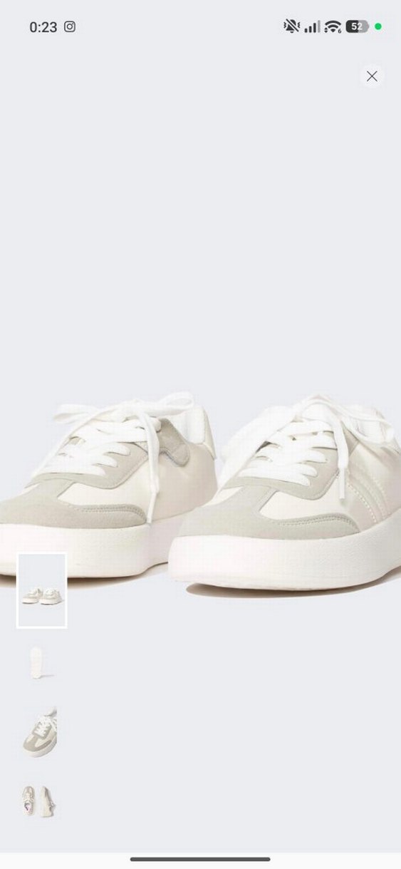 Beyaz Gri Minimalist Cocuk Spor Ayakkabı - Görsel 2