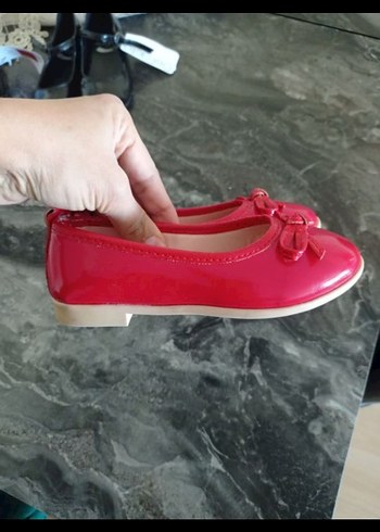 Kız Çocuk Kırmızı Fiyonklu Babet - Görsel 2