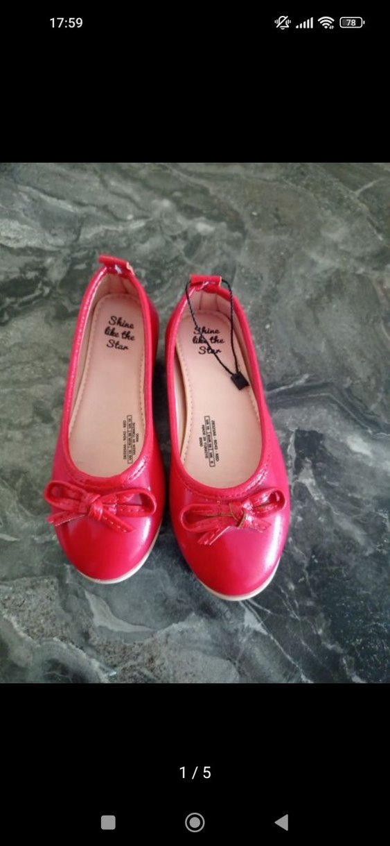 Kız Çocuk Kırmızı Fiyonklu Babet - Görsel 5