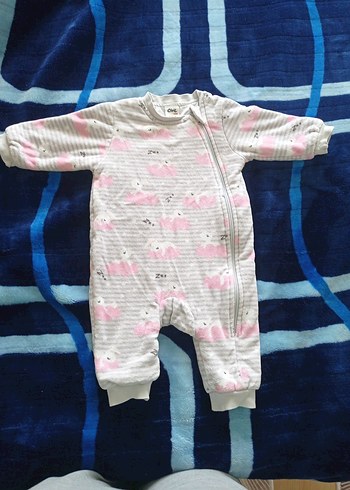 Kız Bebek Fermuarlı Pembe Polar Uyku Tulumu - Görsel 3