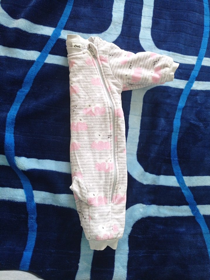 Kız Bebek Fermuarlı Pembe Polar Uyku Tulumu - Görsel 4