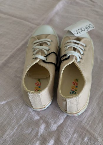 Bej Kız Çocuk Elastik Bağcıklı Spor Ayakkabı - Görsel 5