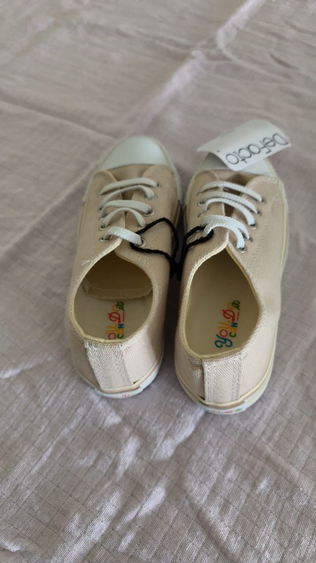 Bej Kız Çocuk Elastik Bağcıklı Spor Ayakkabı - Görsel 5