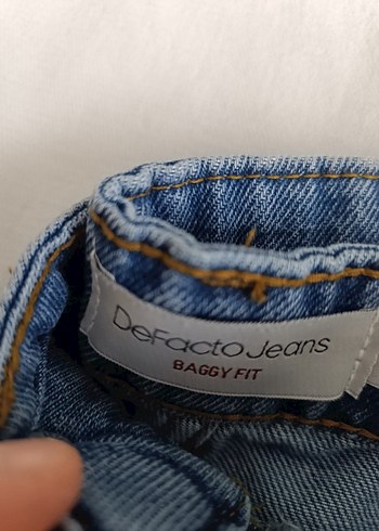 Defacto Erkek Baggy Mavi Denim Jean