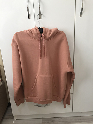 m Beden Pudra kapşonlu sweatshirt