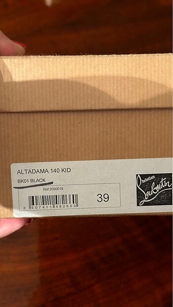 39 Beden siyah Renk Burnu açık Siyah Laboutain stiletto