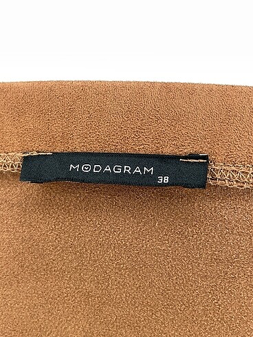 38 Beden kahverengi Renk Modagram Midi Etek %70 İndirimli.