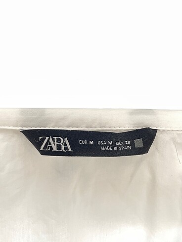 m Beden beyaz Renk Zara Gömlek %70 İndirimli.