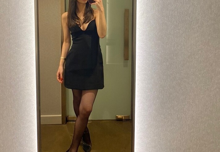 xs Beden Zara kalp yaka elbise