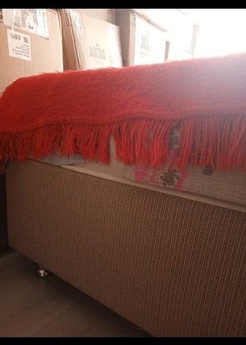 2.05x1.5 m Kırmızı Peluş Pike - Görsel 3