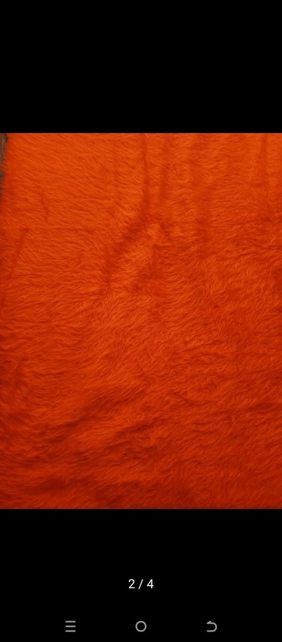 2.05x1.5 m Kırmızı Peluş Pike - Görsel 2